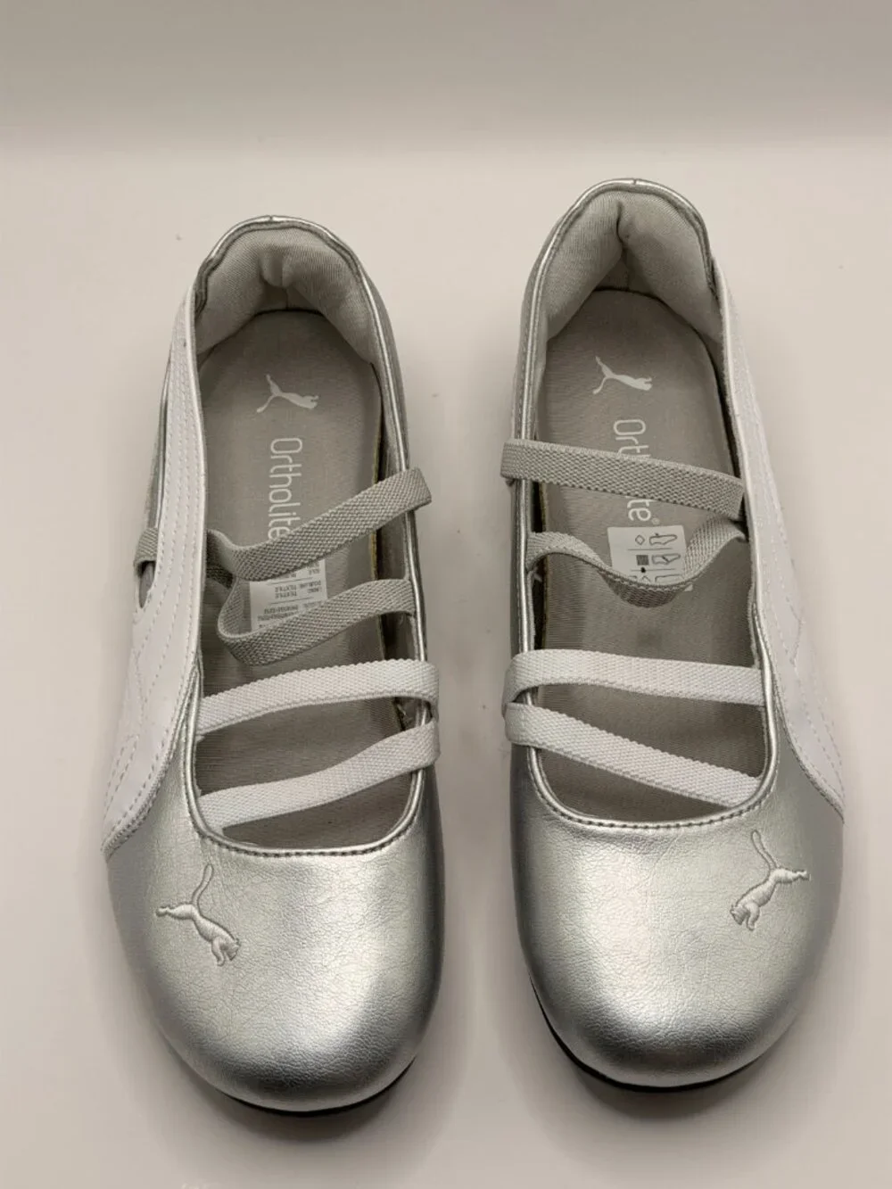 Puma Womens Speedcat Ballet Metallic Ballet Sneakers Sz 8 M